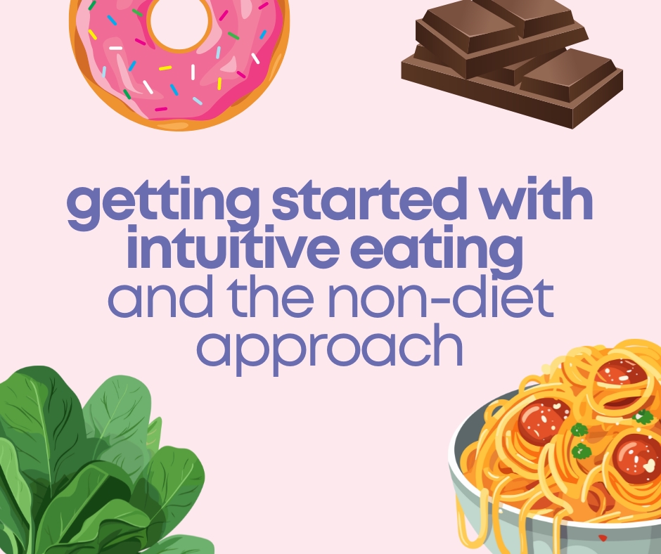 getting started with intuitive eating and the non-diet approach